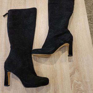 Nine West Suede 3" Back-zip Boots
